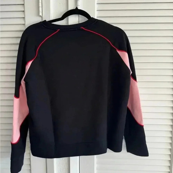 Maje Colorblock Sweatshirt -Pink/Black‎ (M) Made in France - Picture 3 of 6